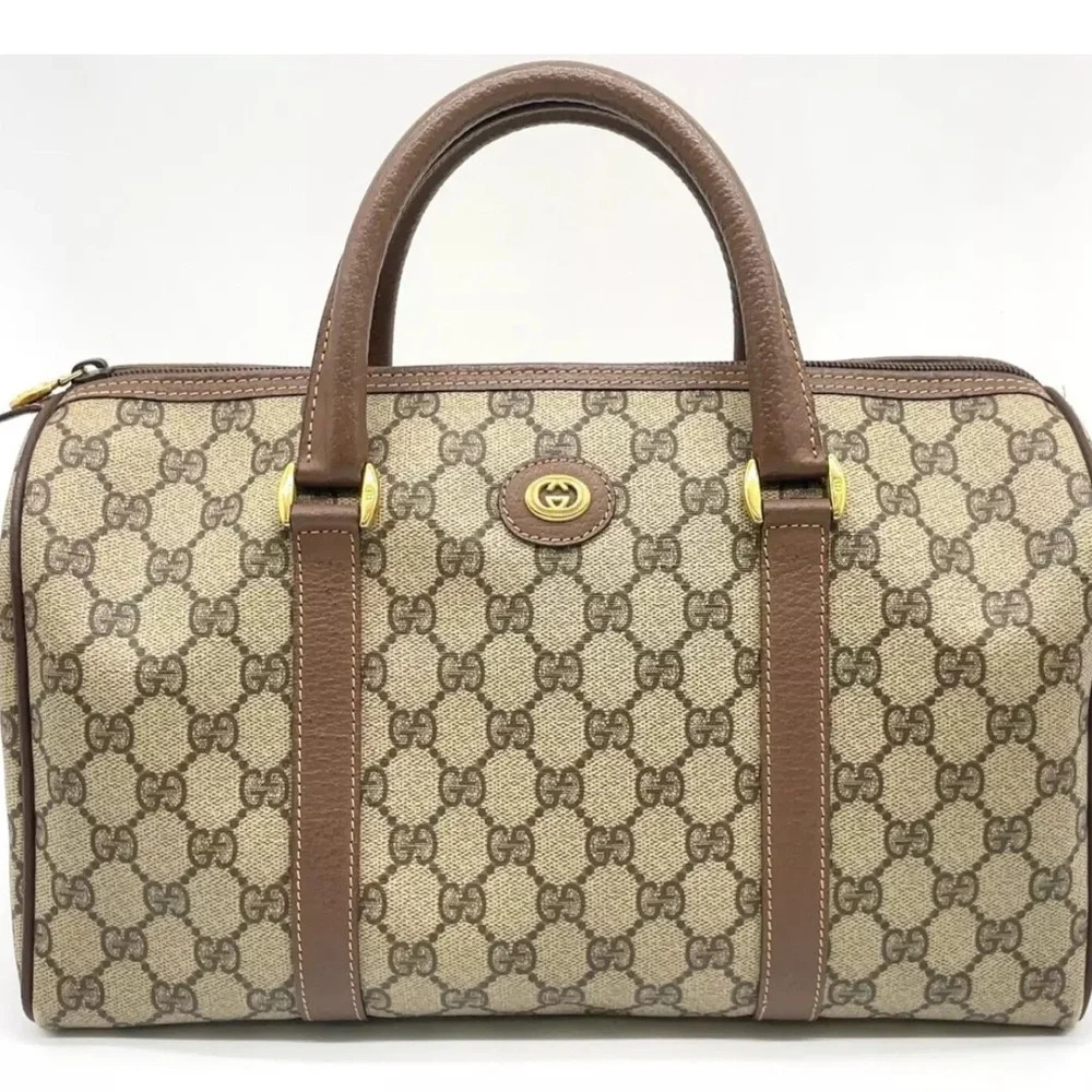 Authentic GUCCI GG Supreme Boston Bag - Picture 1 of 13